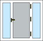 Aluminium Front Door Double Side Screen e1500575145980 - Porta Aluminium Front Door